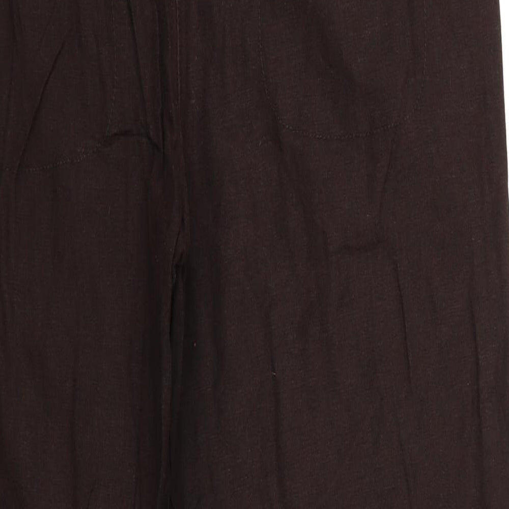 NEXT Womens Brown   Trousers  Size 14 L26 in