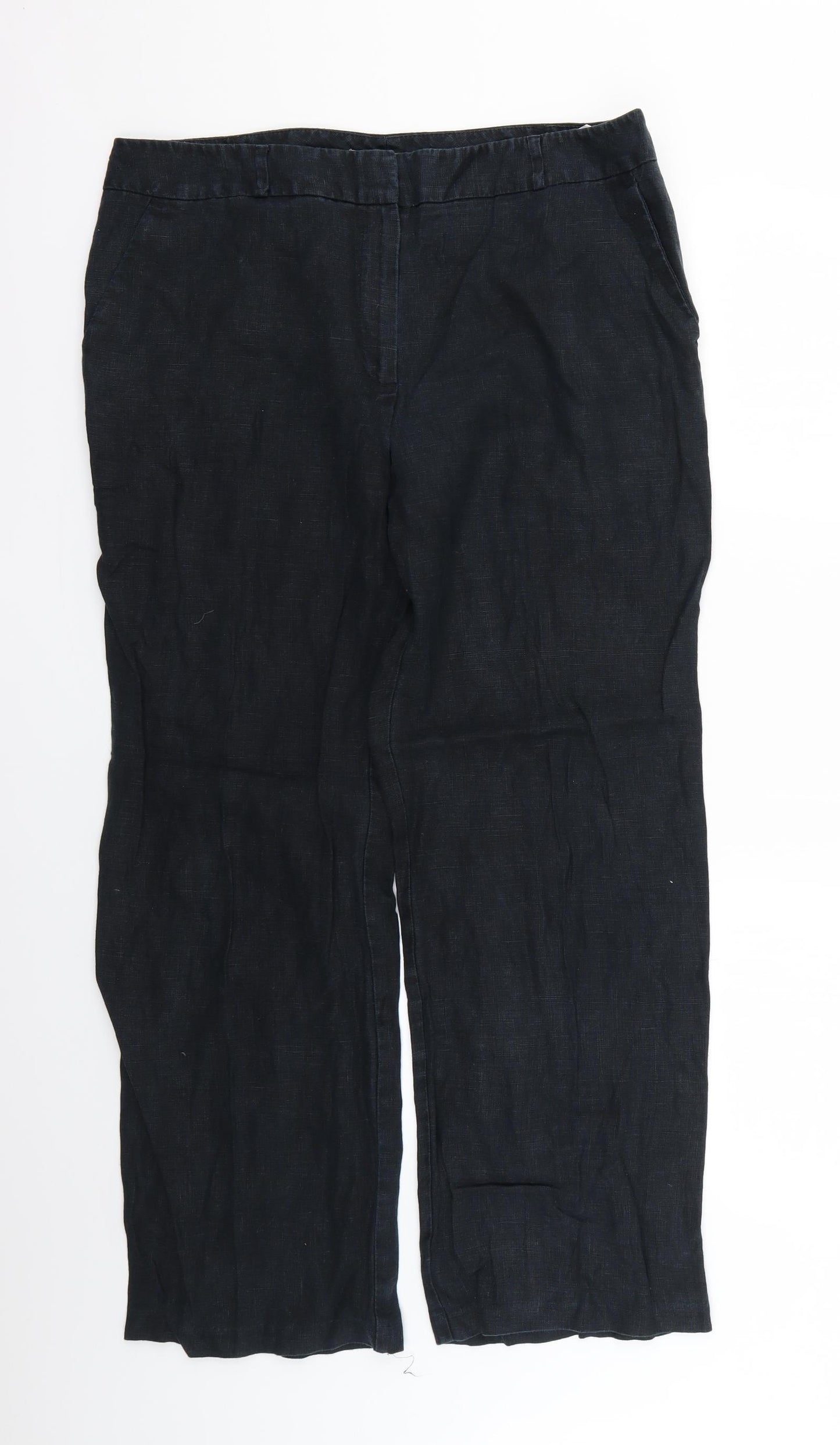 Marks and Spencer Womens Blue   Trousers  Size 16 L28 in