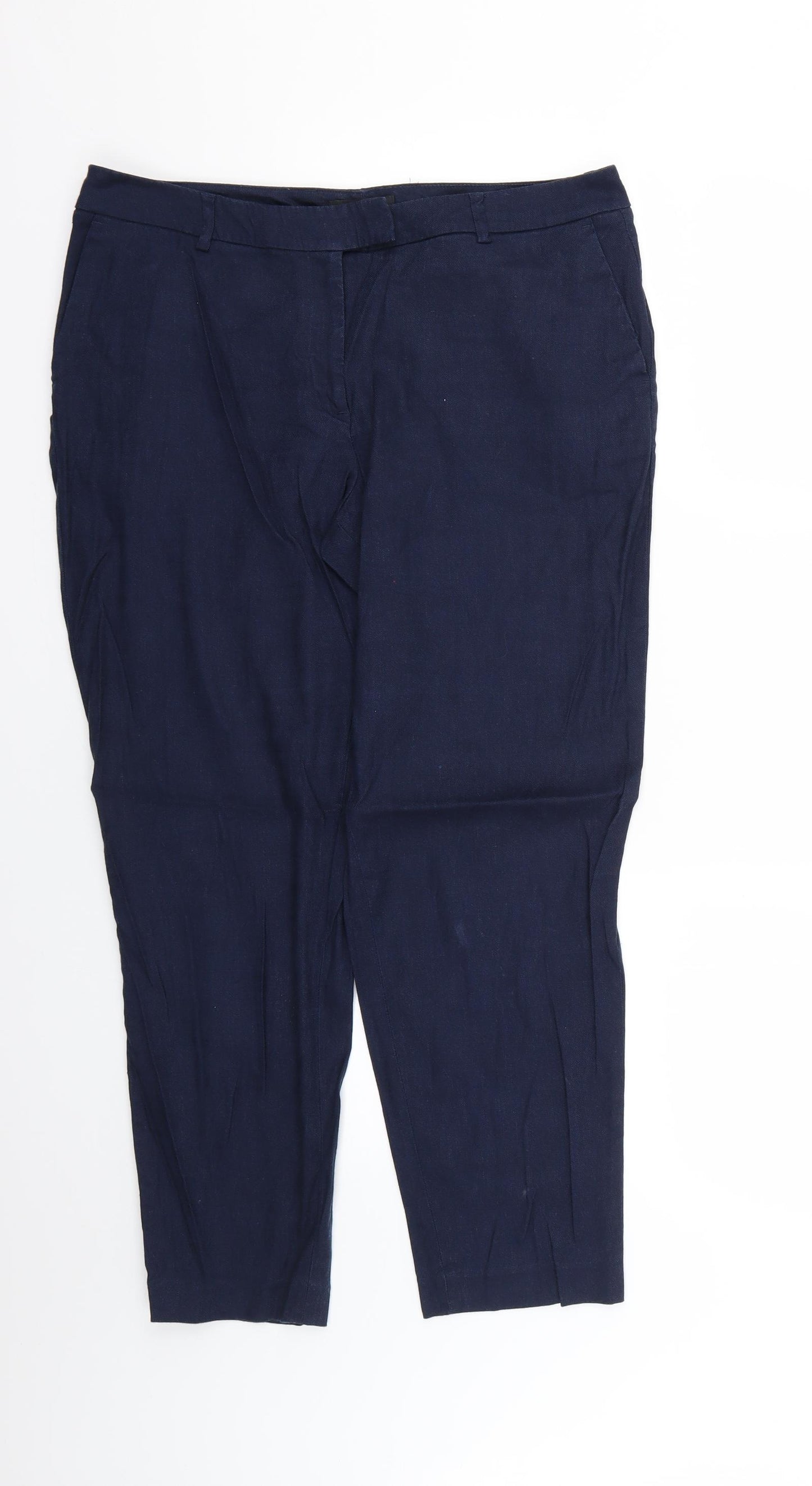 Marks and Spencer1 Womens Blue   Trousers  Size 12 L22 in