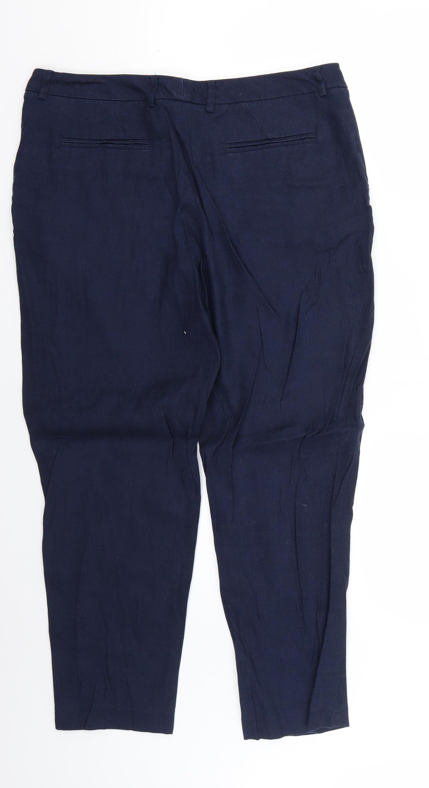 Marks and Spencer1 Womens Blue   Trousers  Size 12 L22 in