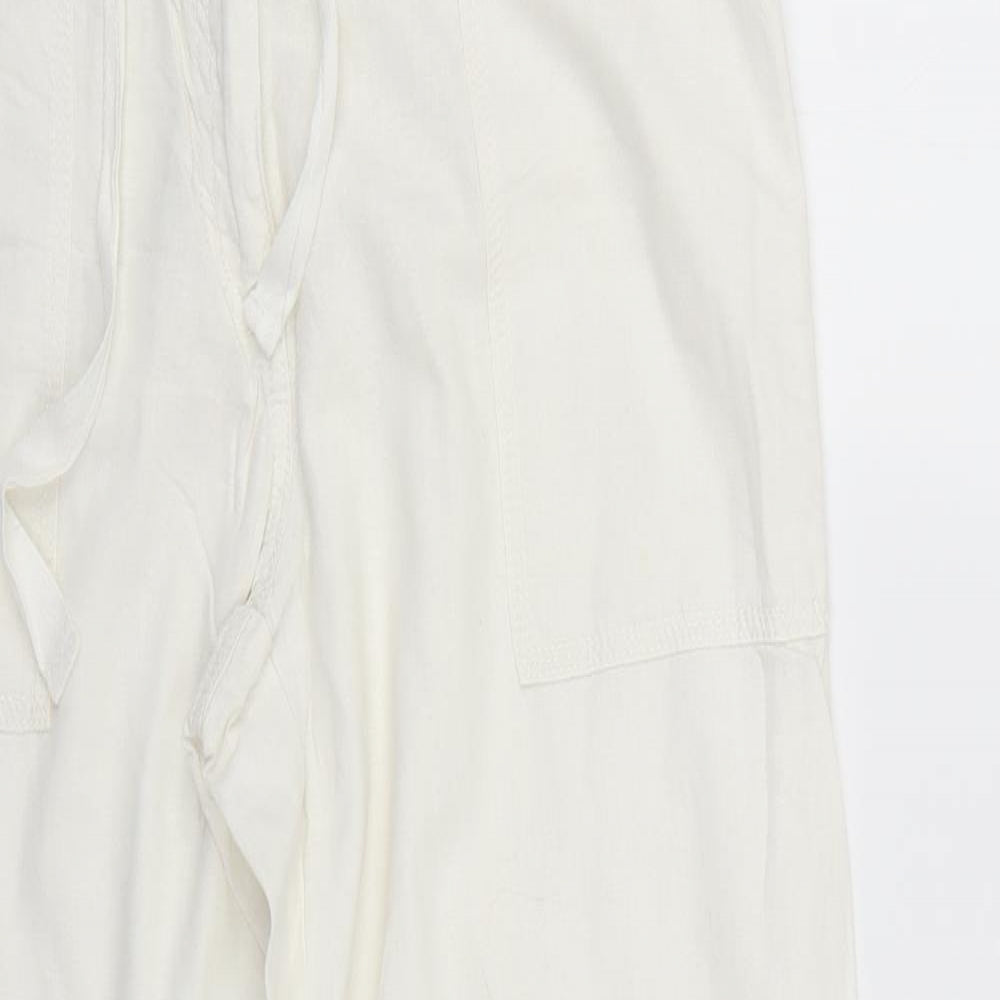 NEXT Womens White   Trousers  Size 10 L30 in