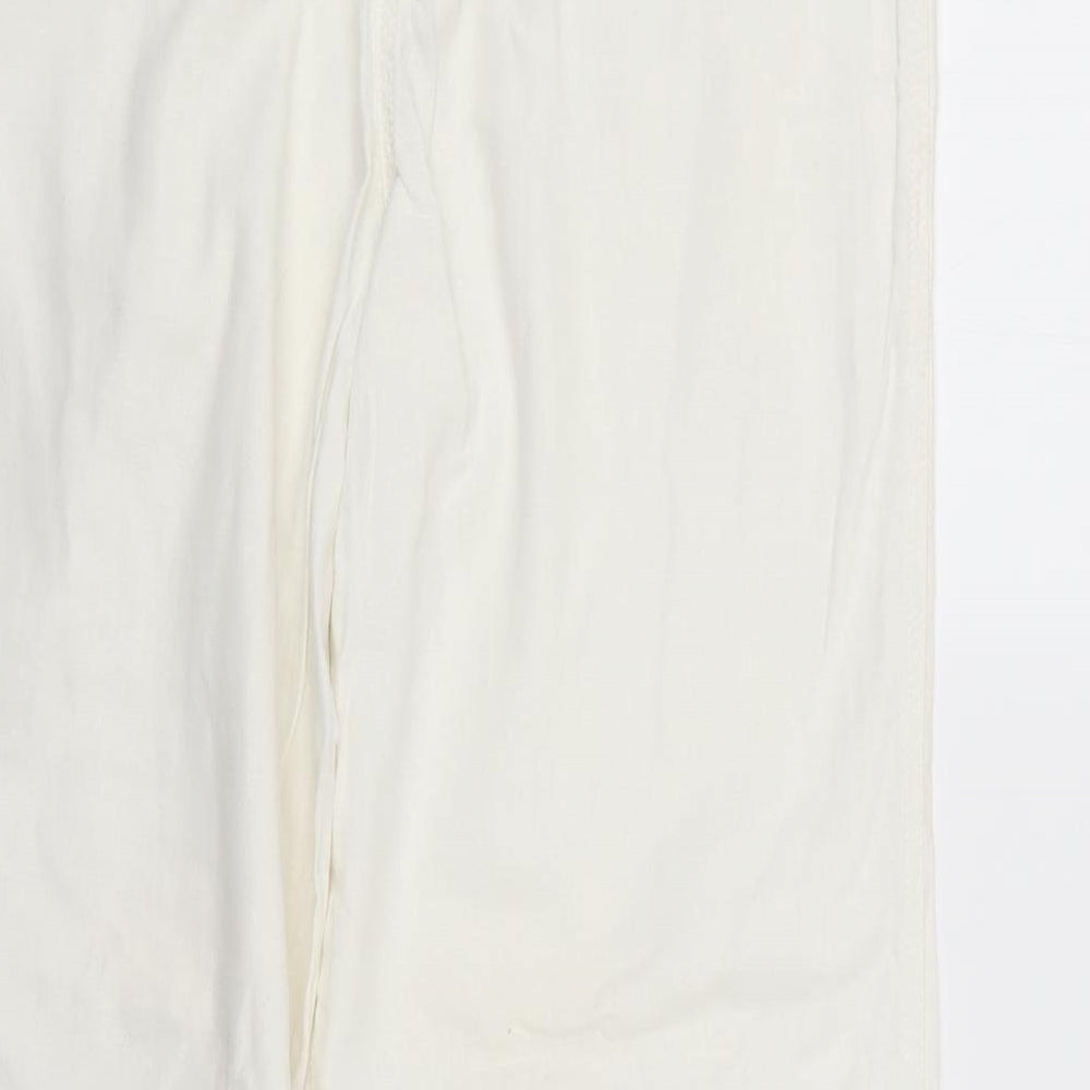 NEXT Womens White   Trousers  Size 10 L30 in