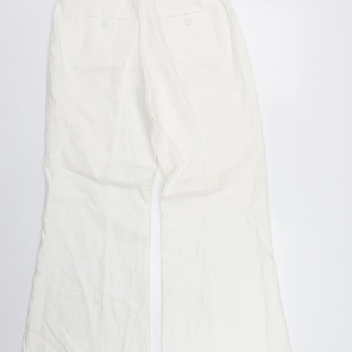 Coast Womens White   Trousers  Size 12 L28 in
