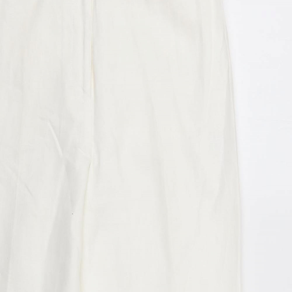Coast Womens White   Trousers  Size 12 L28 in