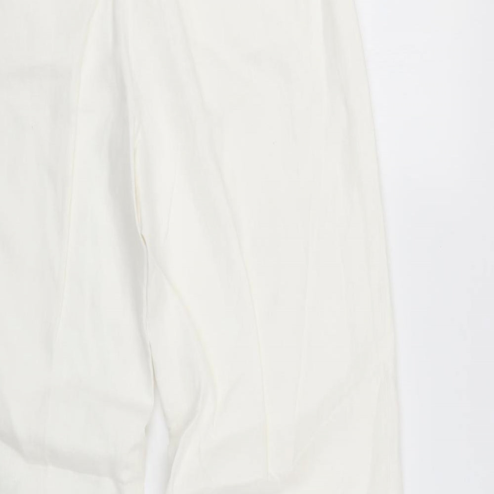 Coast Womens White   Trousers  Size 12 L28 in