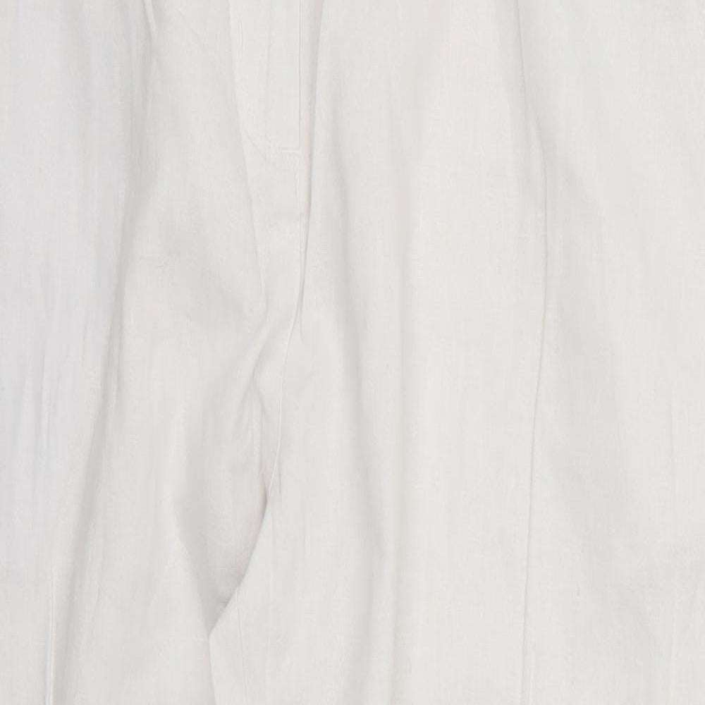 Saloos Womens White   Trousers  Size 16 L26 in