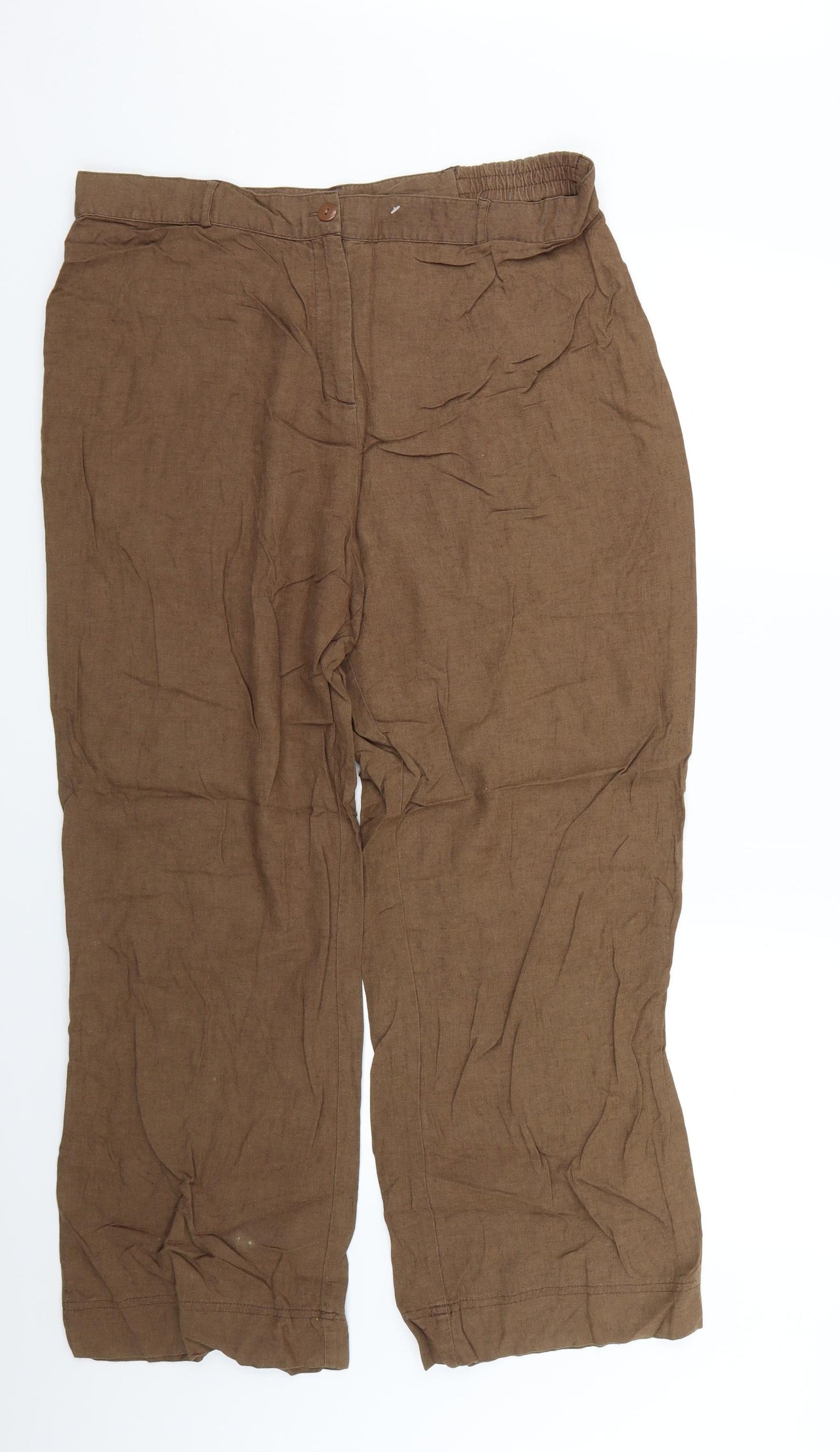 Classics Womens Brown   Trousers  Size 18 L27 in