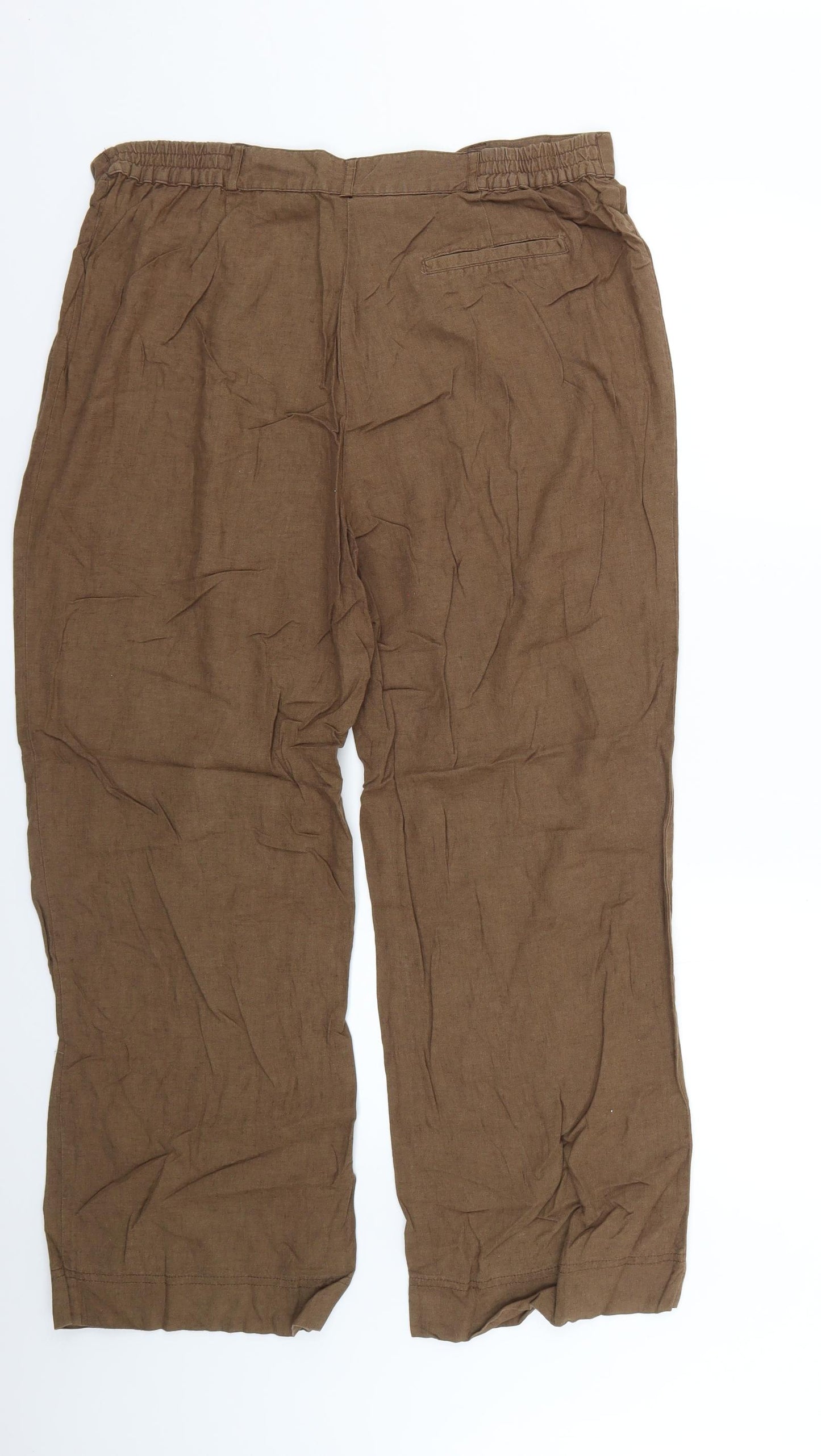 Classics Womens Brown   Trousers  Size 18 L27 in