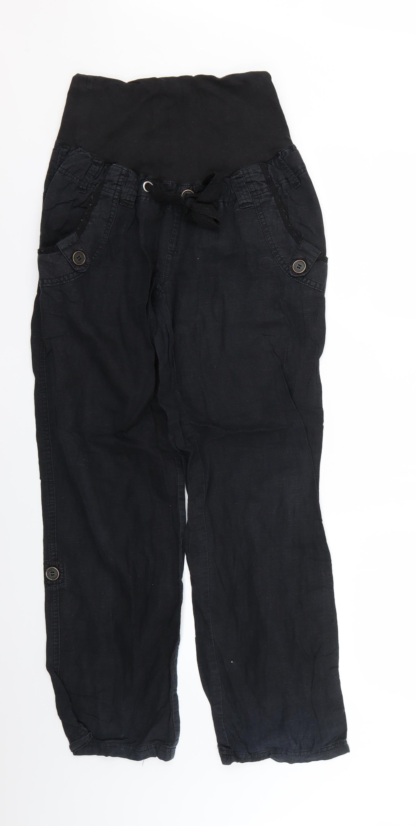 evie Womens Black   Trousers  Size 10 L27 in