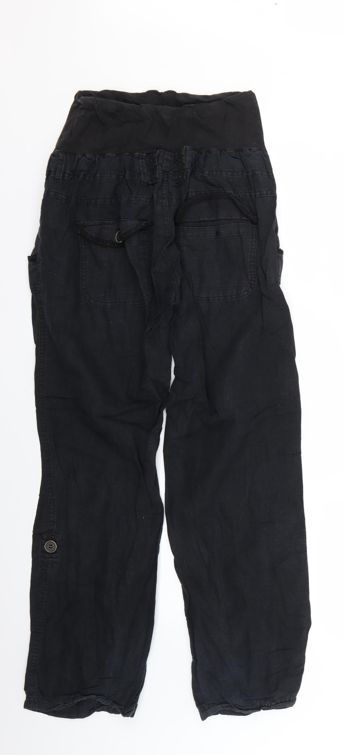 evie Womens Black   Trousers  Size 10 L27 in