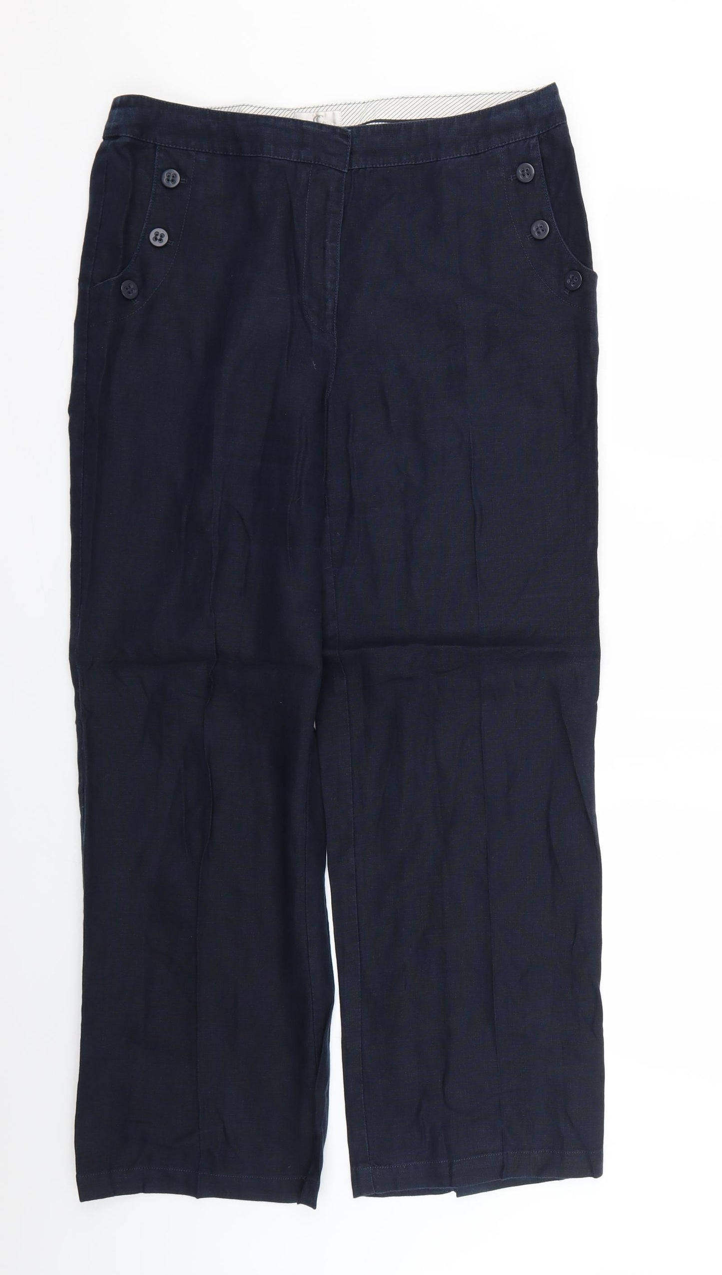 cc Womens Blue   Trousers  Size 14 L28 in