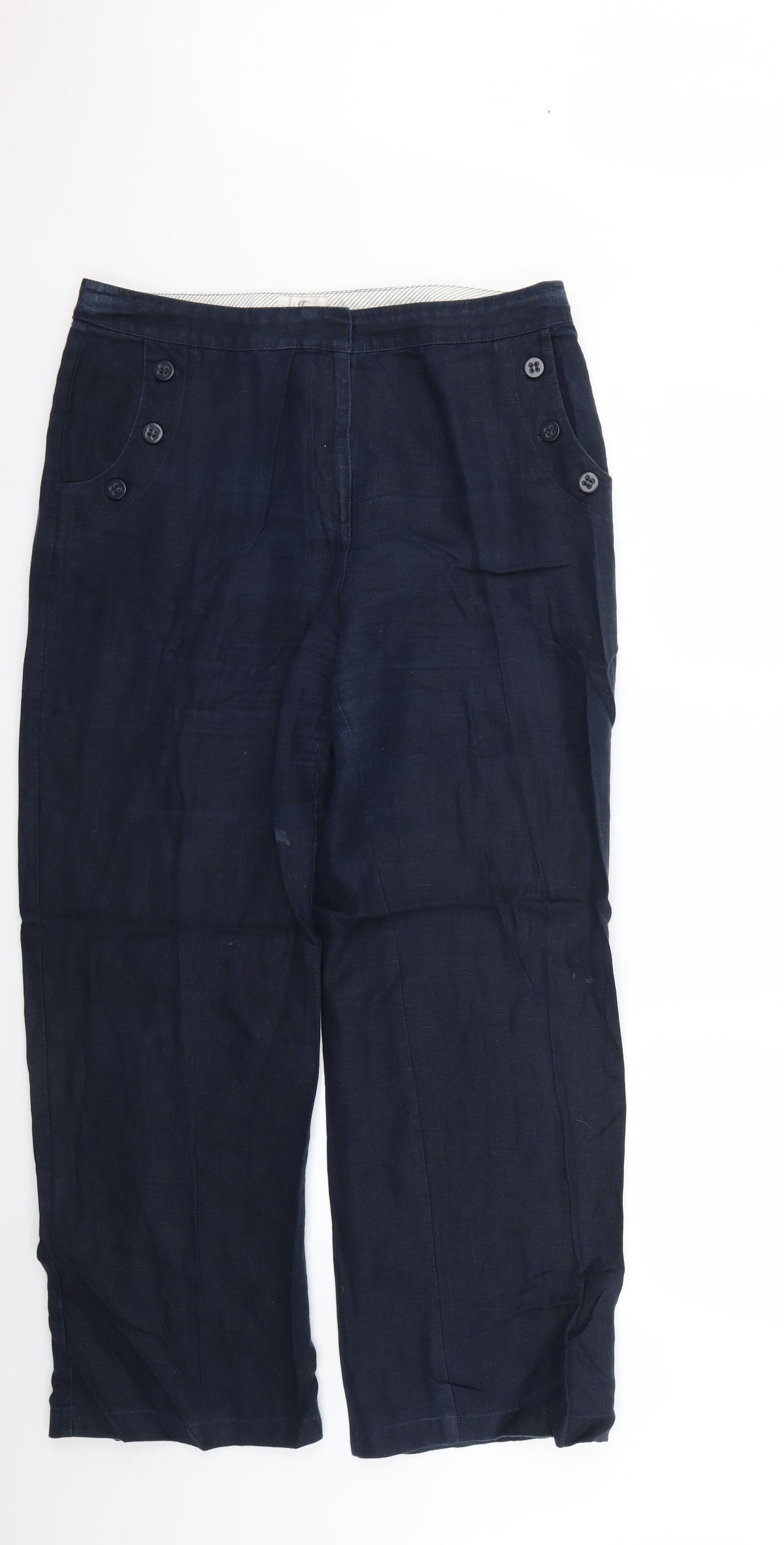 cc Womens Blue   Trousers  Size 14 L28 in