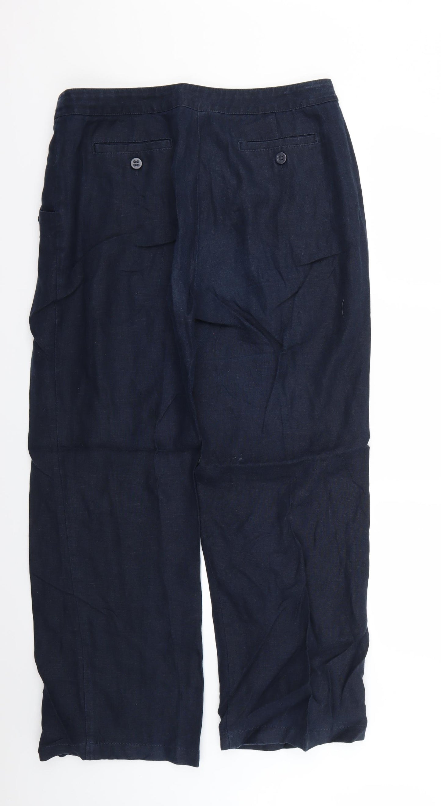 cc Womens Blue   Trousers  Size 14 L28 in