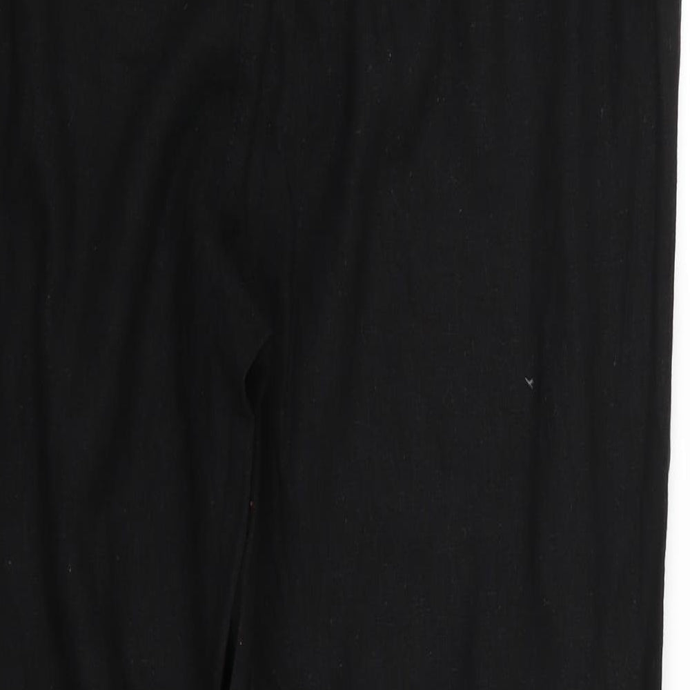 Peacocks Womens Black   Trousers  Size 14 L24 in