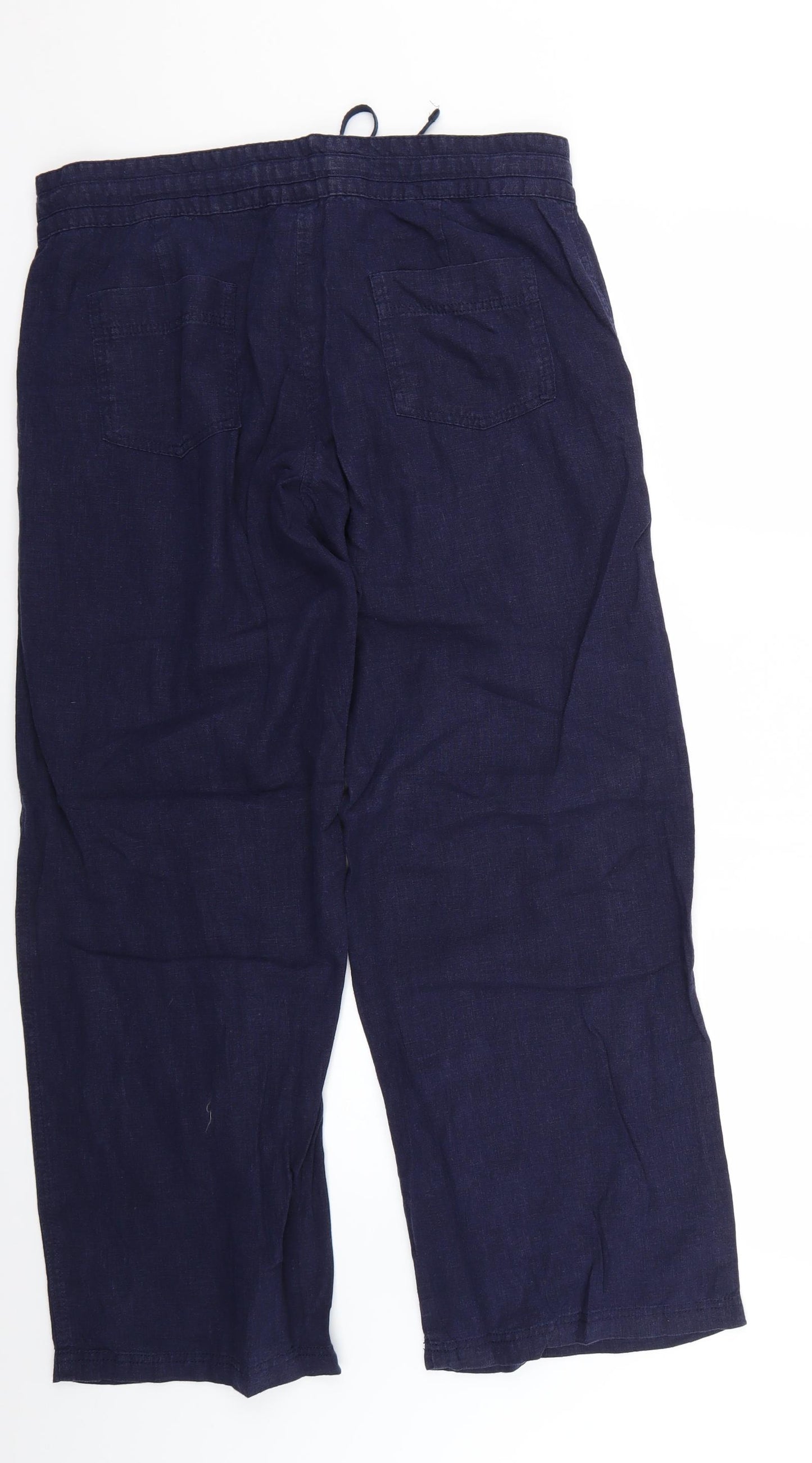 NEXT Womens Blue   Trousers  Size 14 L27 in