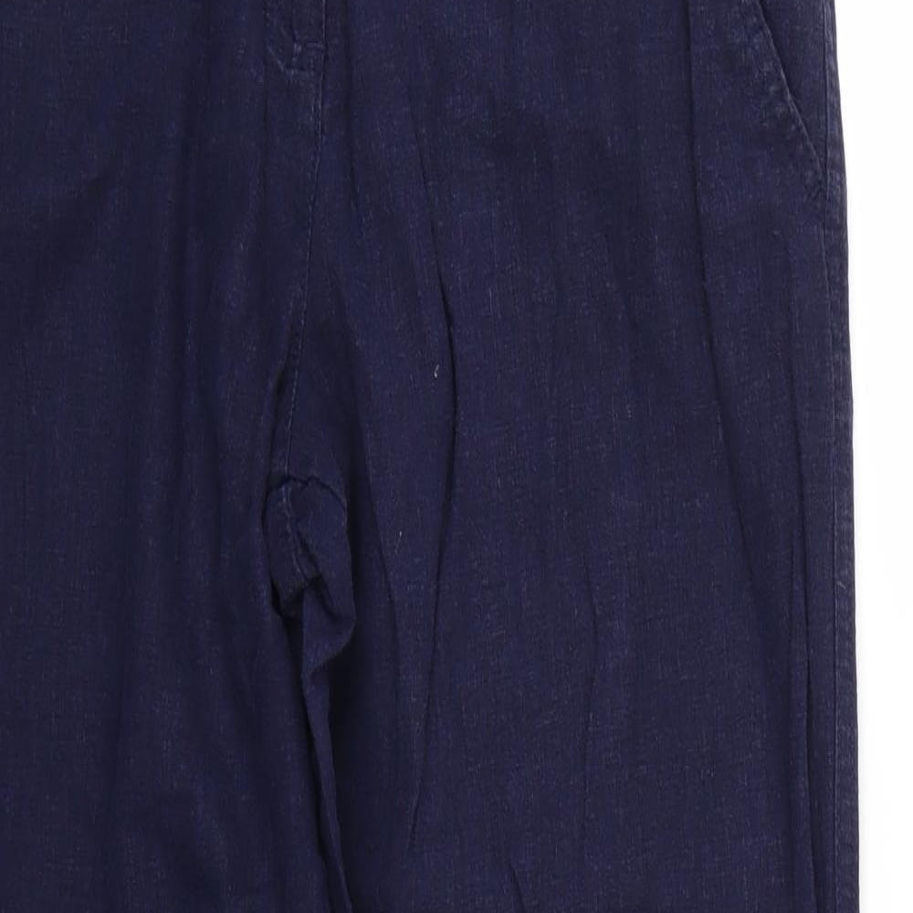 NEXT Womens Blue   Trousers  Size 14 L27 in