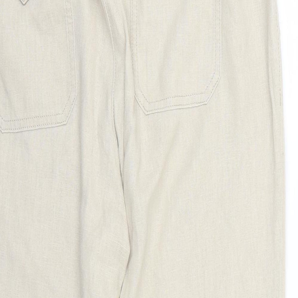 BHS Womens Beige   Trousers  Size 12 L25 in