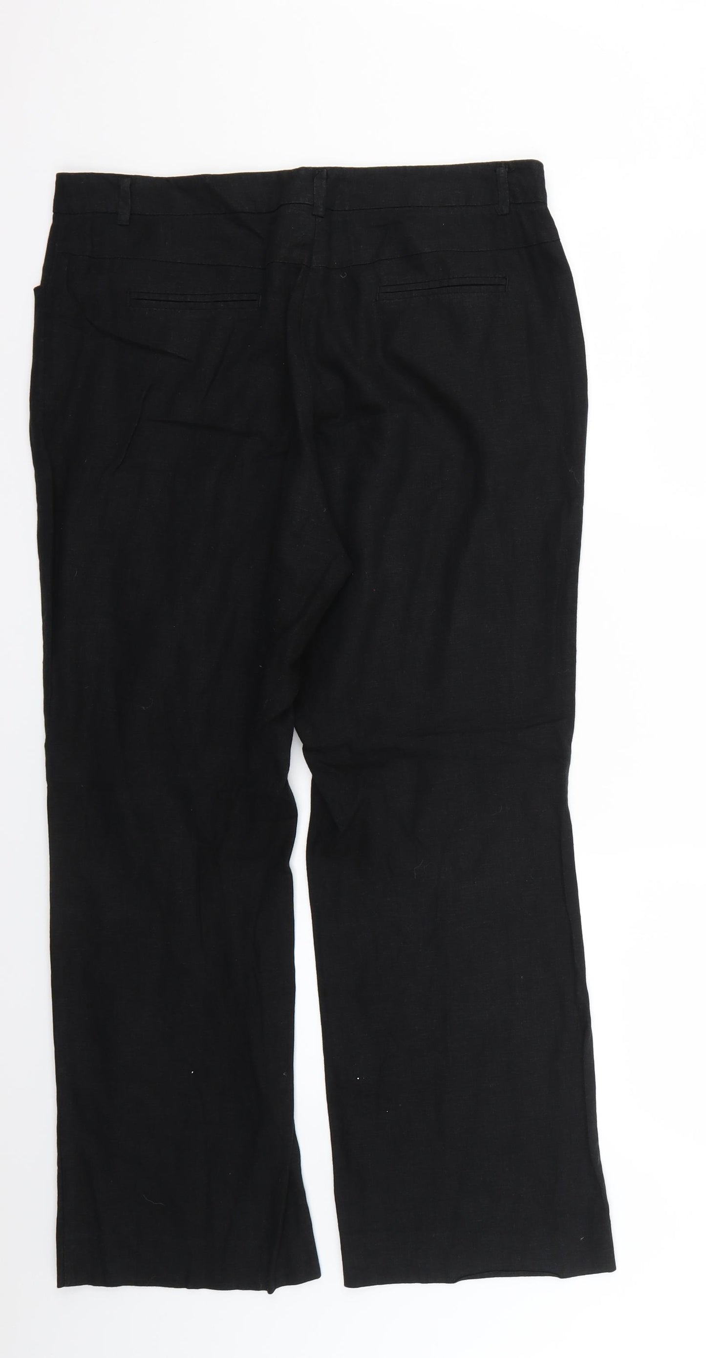 TU Womens Black   Trousers  Size 12 L27 in
