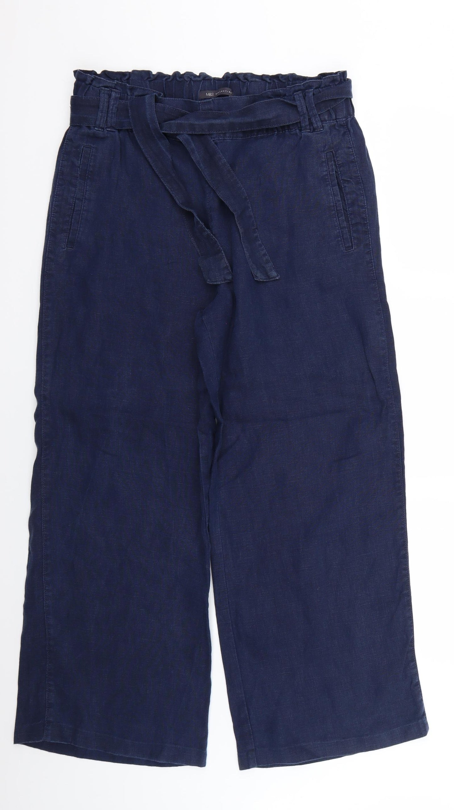 Marks and Spencer Womens Blue   Trousers  Size 12 L26 in
