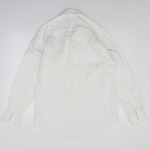 F&F Mens White    Button-Up Size 15