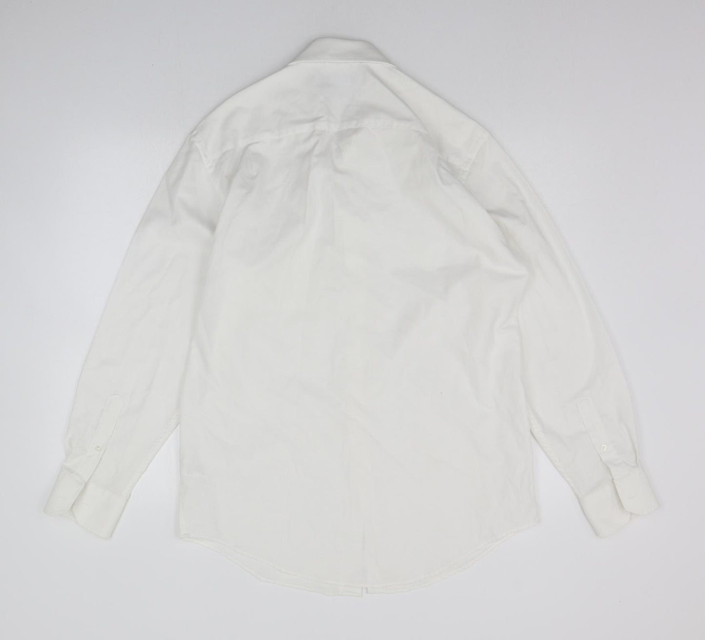 F&F Mens White    Button-Up Size 15