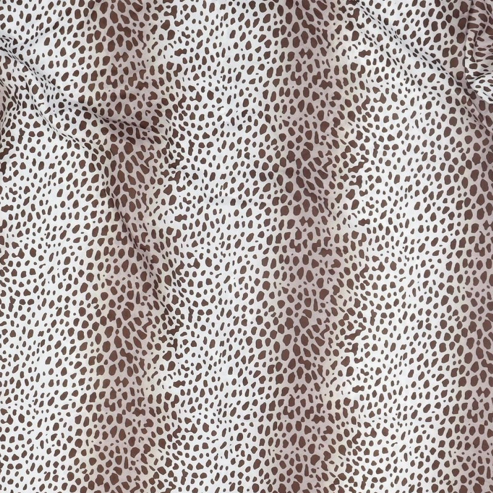 Preworn Womens White Animal Print  Basic Button-Up Size XL