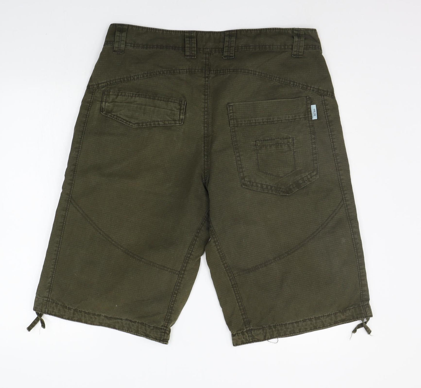 Fat Face Mens Green Houndstooth  Chino Shorts Size 36 in