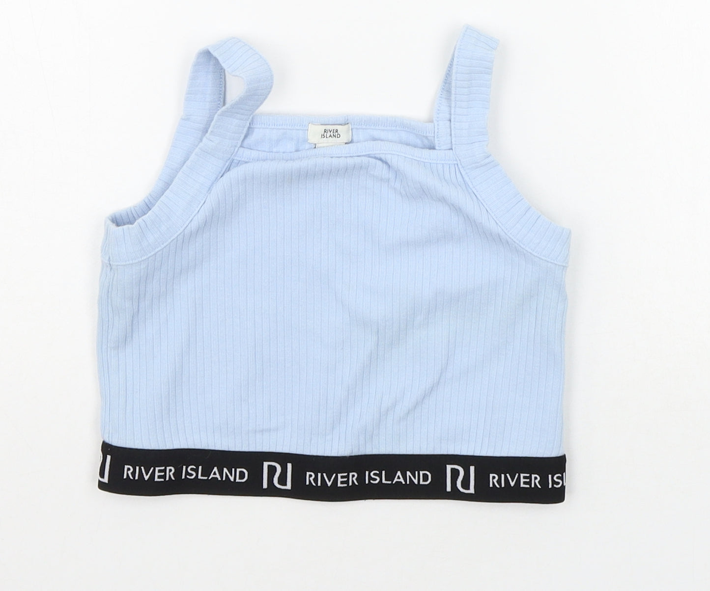 River Island Girls Blue   Basic Tank Size 9-10 Years