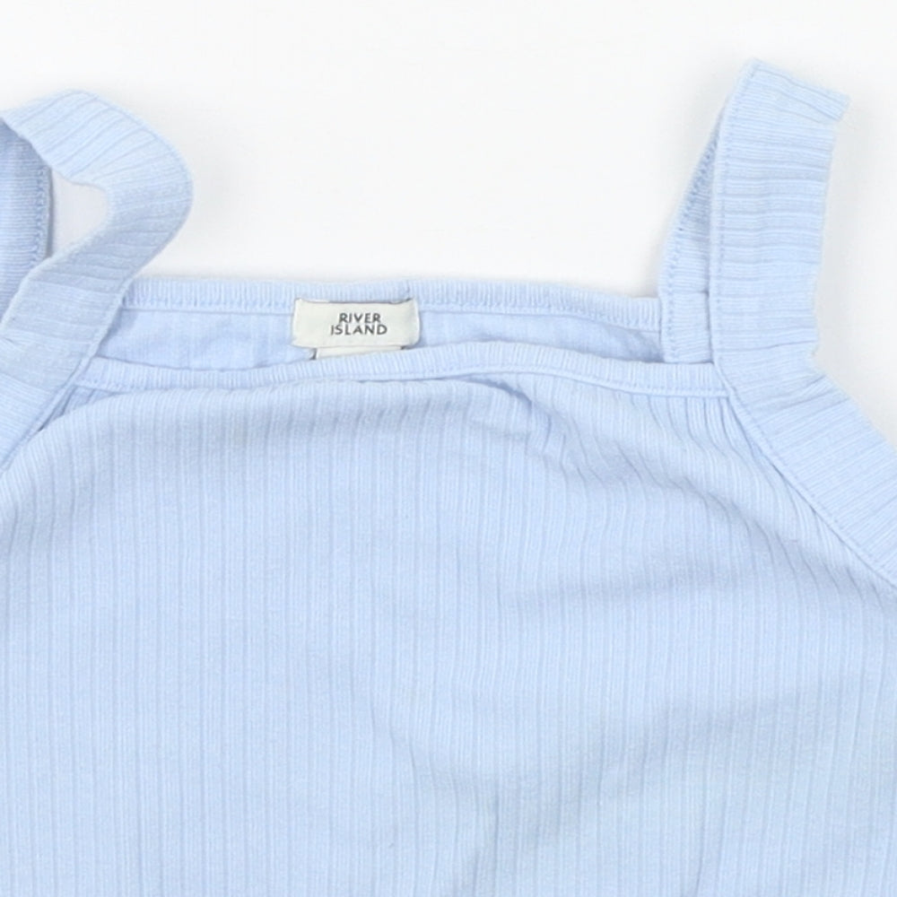 River Island Girls Blue   Basic Tank Size 9-10 Years