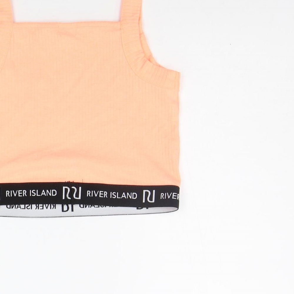 River Island Girls Pink   Basic Tank Size 9-10 Years