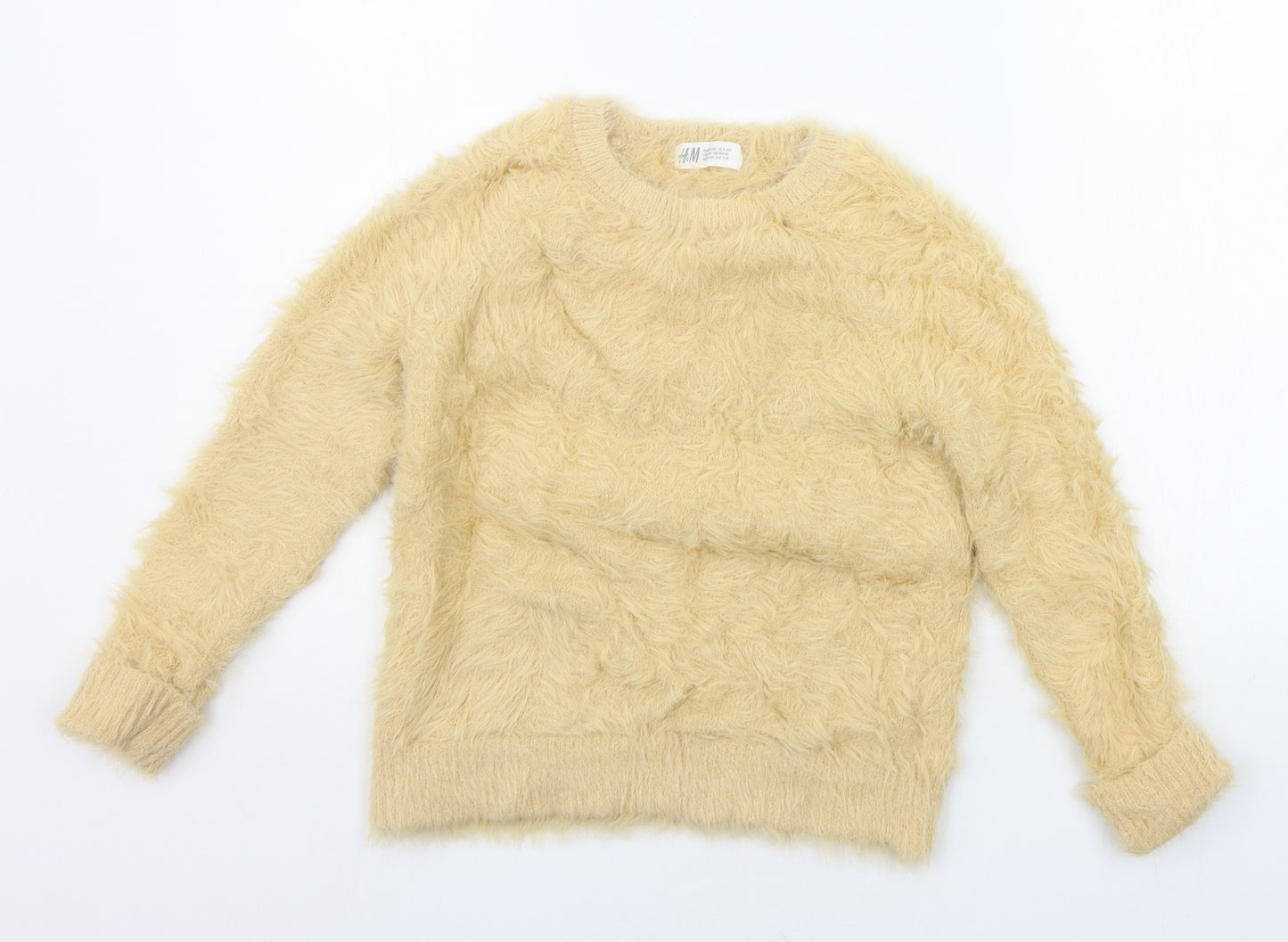 H&M Girls Beige   Pullover Jumper Size 9-10 Years