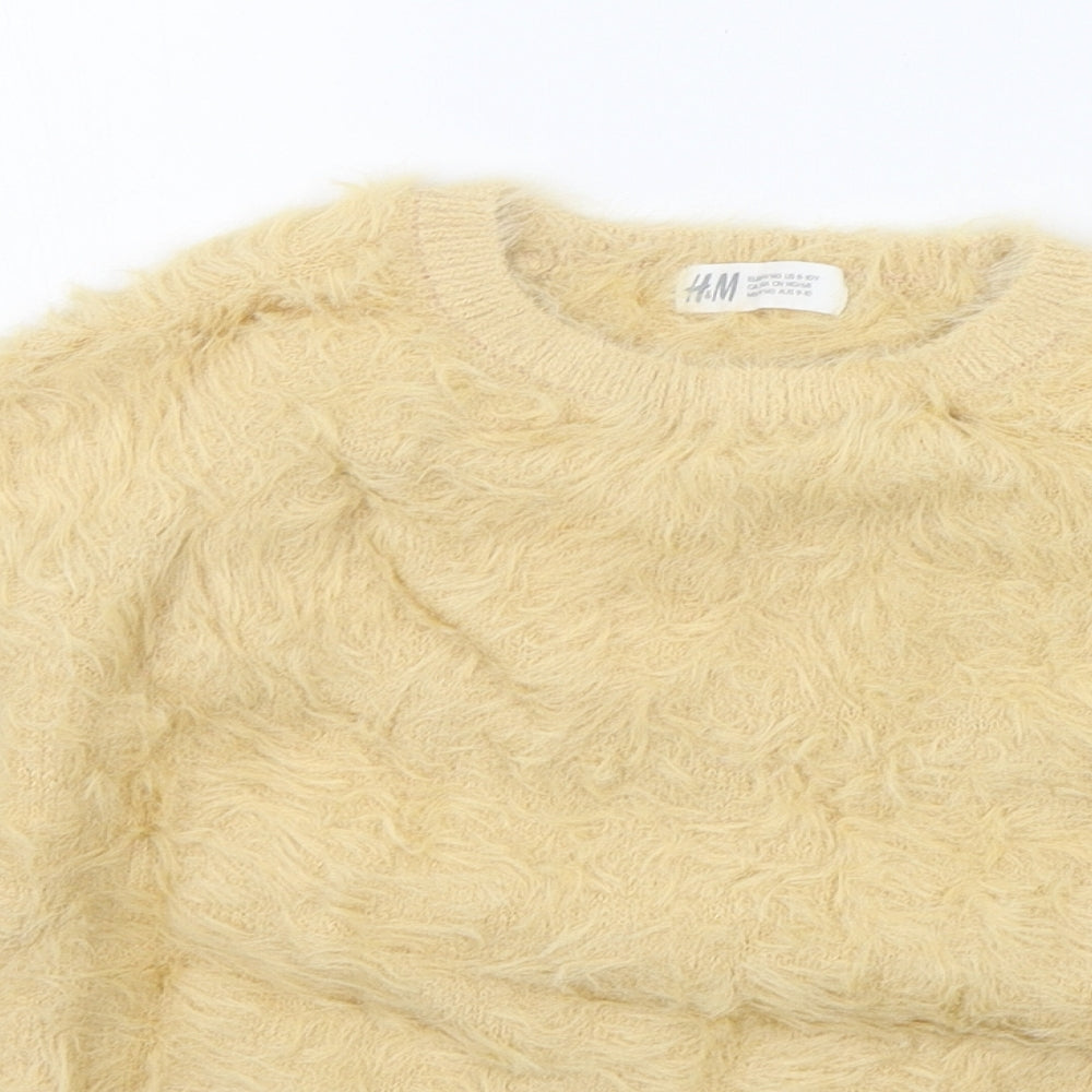H&M Girls Beige   Pullover Jumper Size 9-10 Years