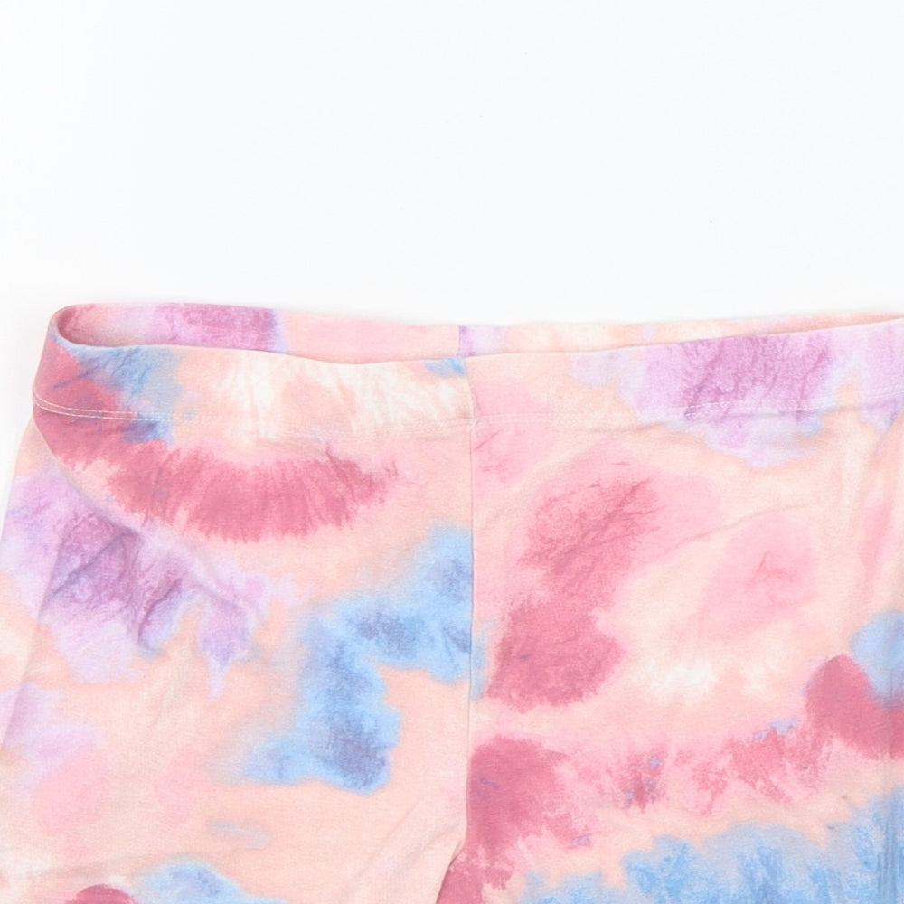 F&F Girls Pink Geometric  Jegging Trousers Size 10-11 Years