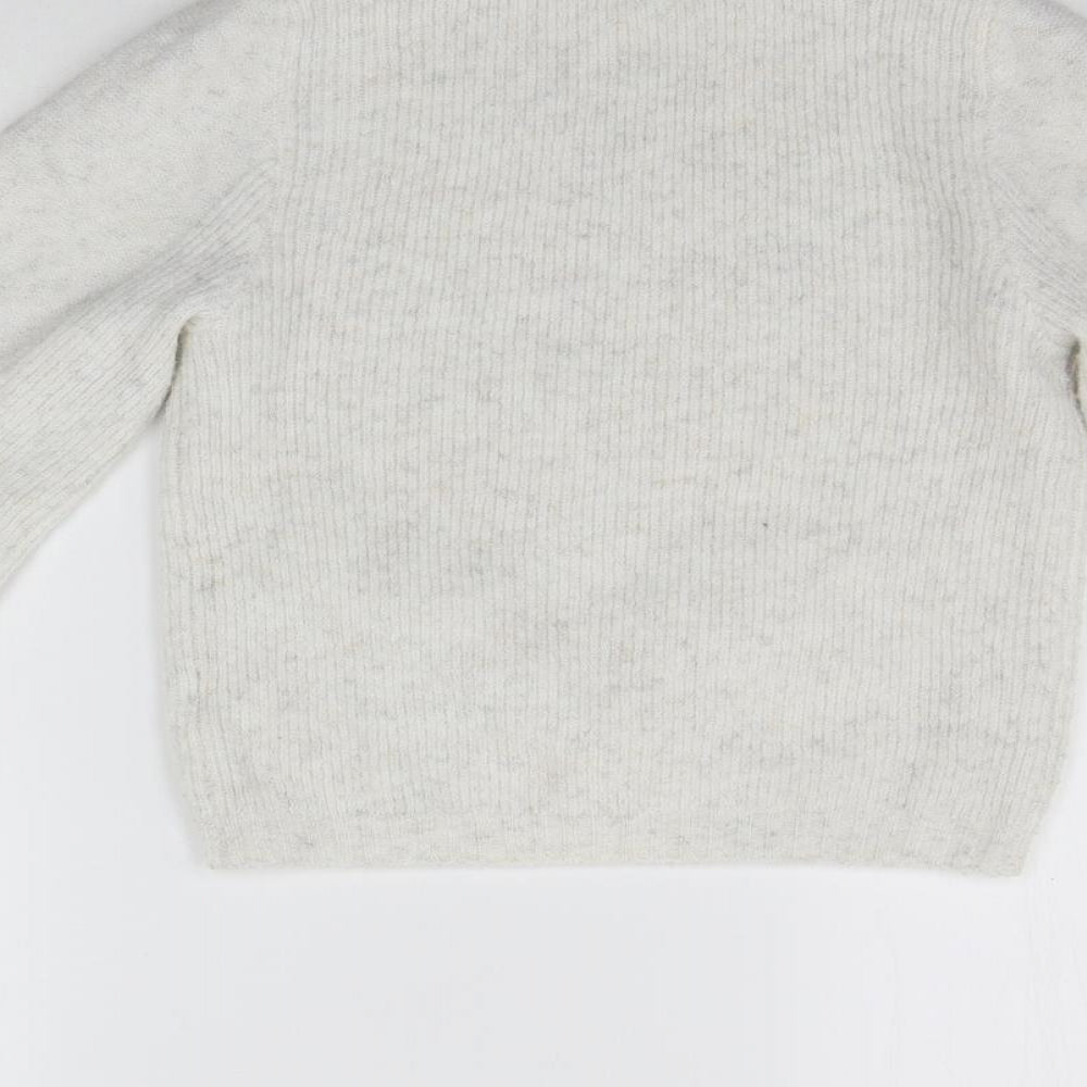 Topshop Womens White   Pullover Jumper Size S