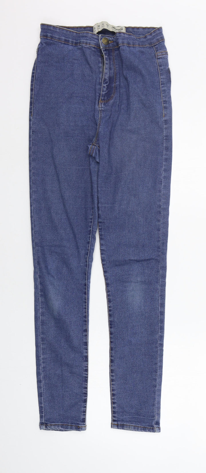 deniem co Womens Blue Straight Jeans Size 10 L28 in