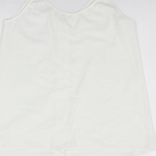 Preworn Womens White   Basic Tank Size XL