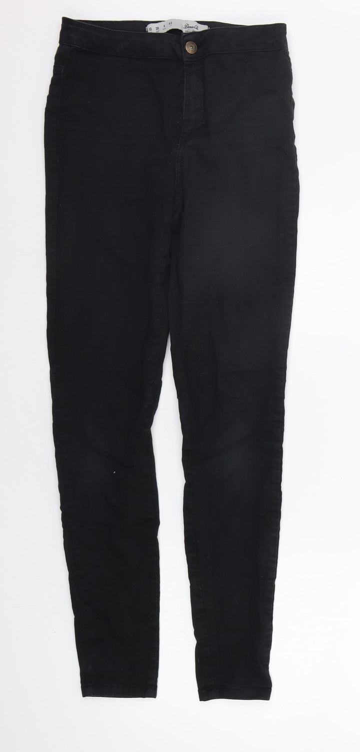 deniem co Womens Black Skinny Jeans Size 10 L28 in