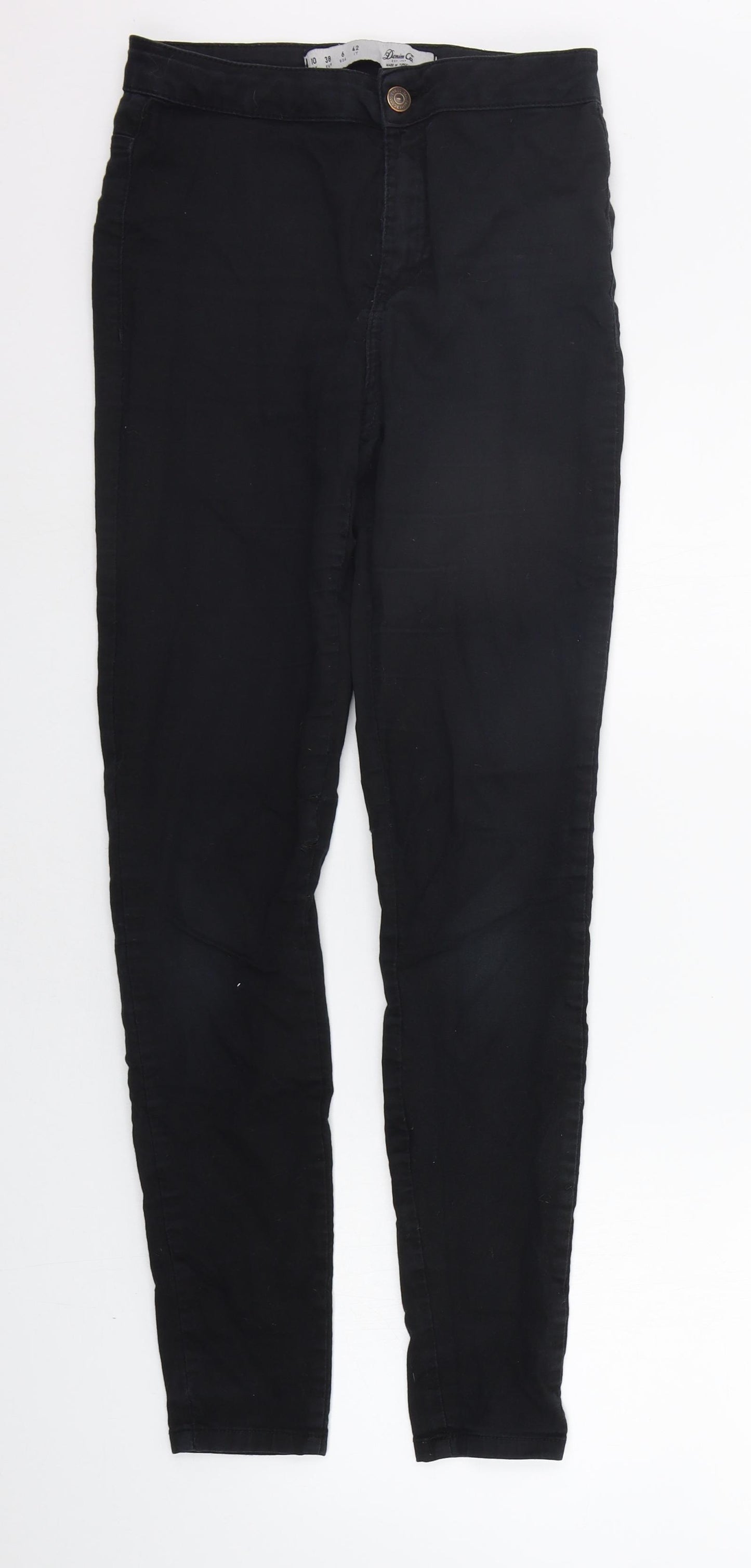 deniem co Womens Black   Skinny Jeans Size 10 L28 in