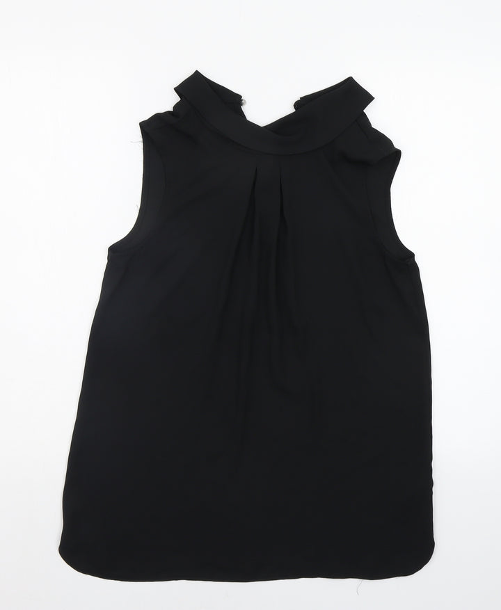 Debenhams Womens Black Basic Blouse Size 10