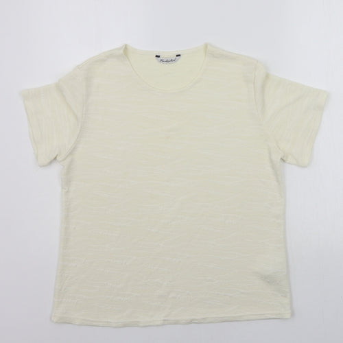 Berkertex Womens White   Basic T-Shirt Size 14