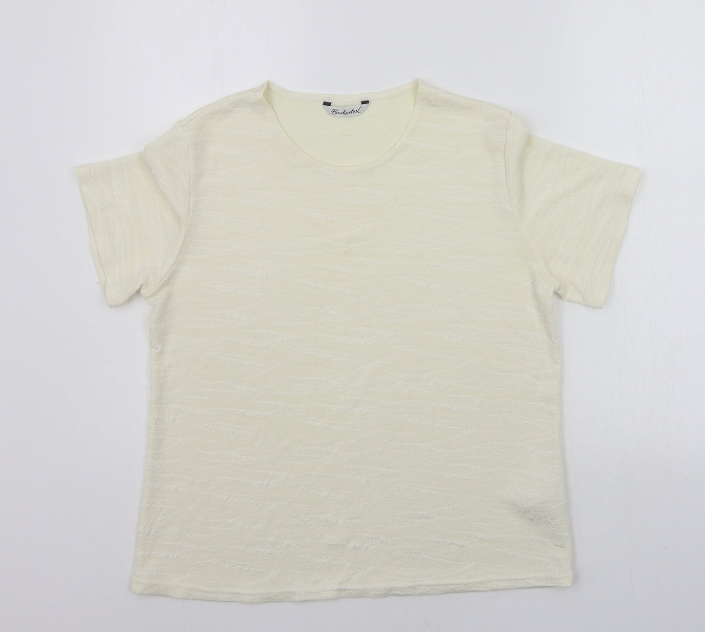 Berkertex Womens White   Basic T-Shirt Size 14