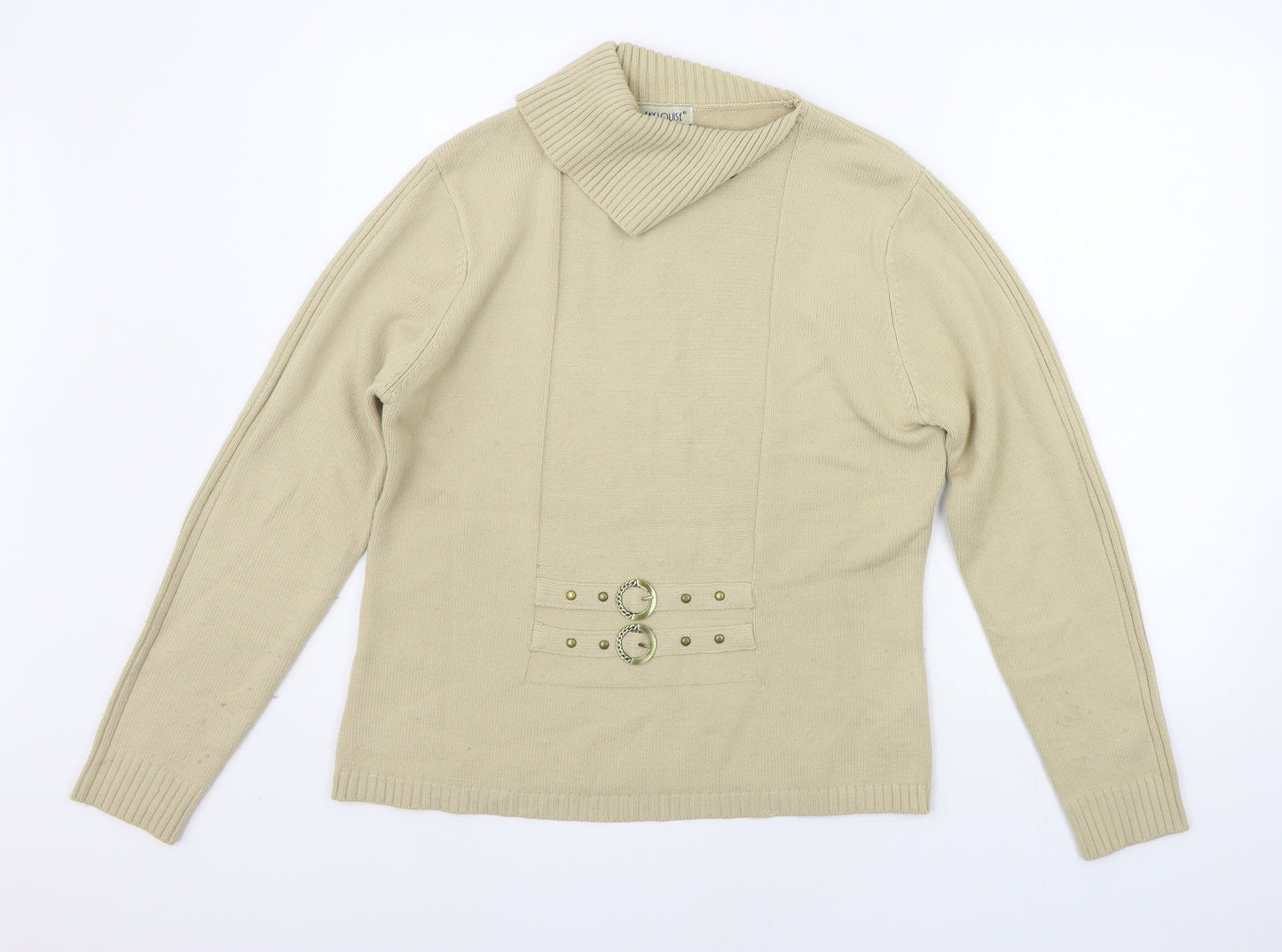 Fay Louise Womens Beige   Pullover Jumper Size L