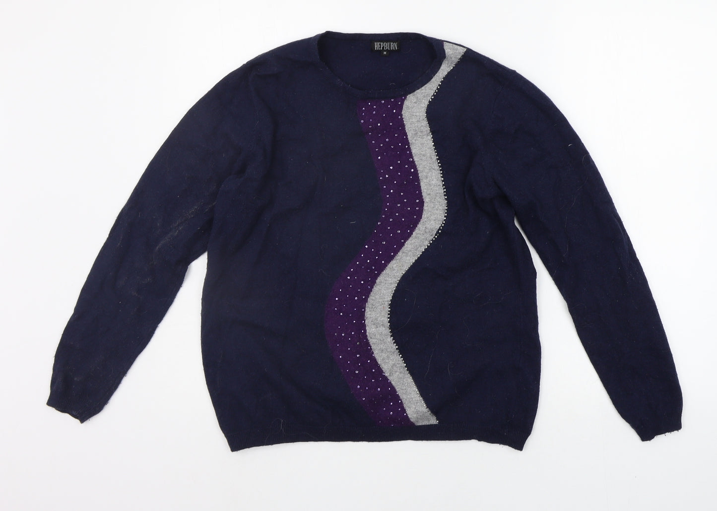 Hepburn Womens Blue   Pullover Jumper Size M  - JEMS