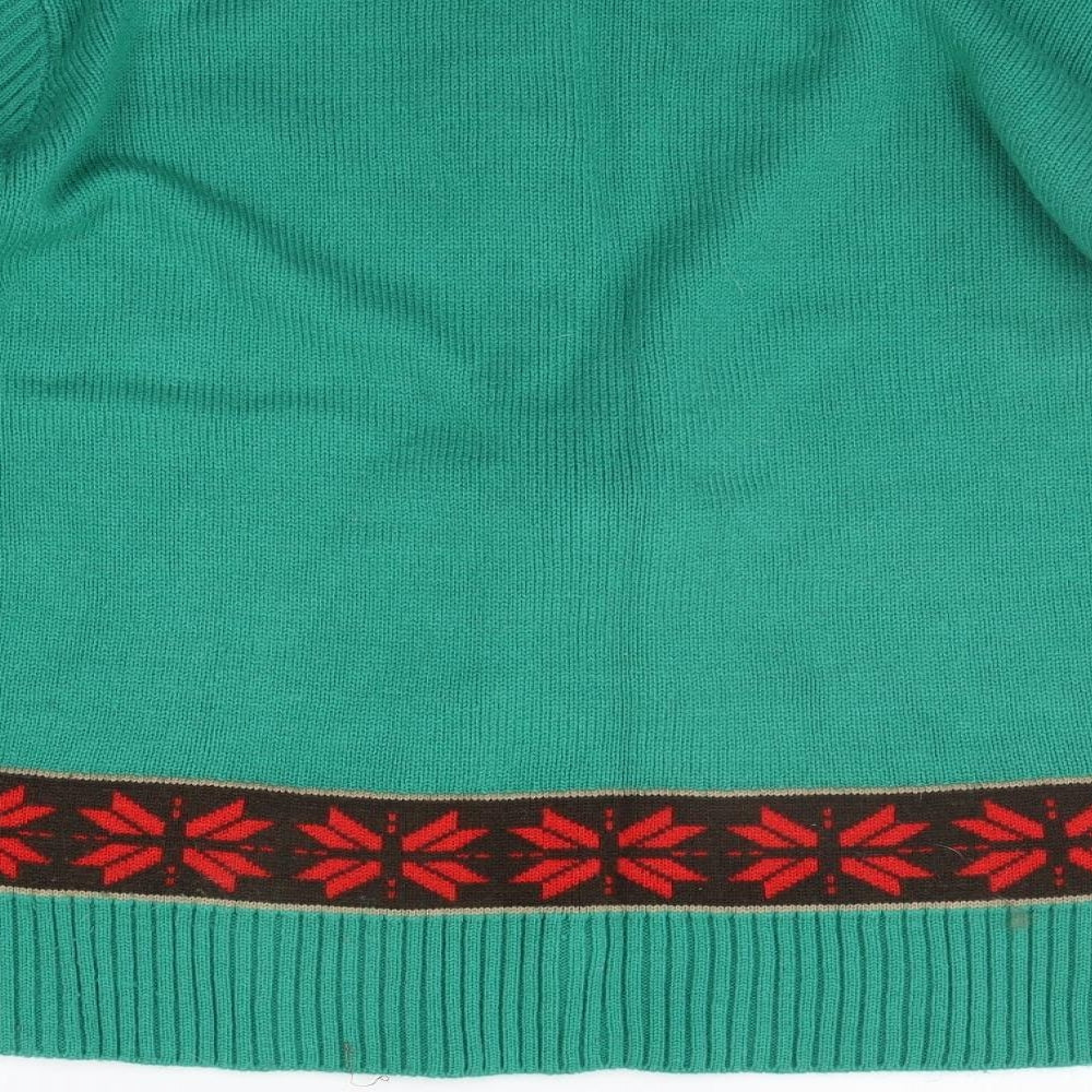 CHRIMBOFREAKS Mens Green   Pullover Jumper Size XL  - christams