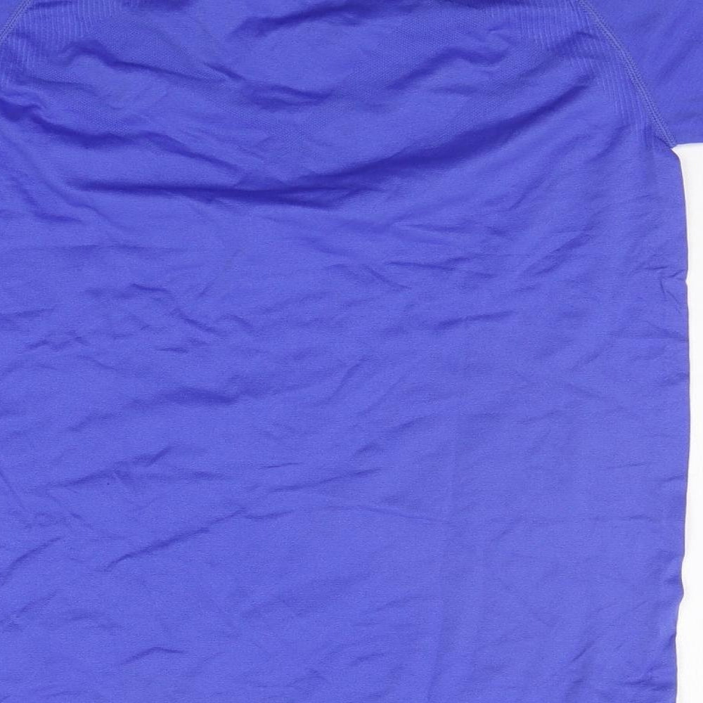 WORKOUT Womens Blue   Basic T-Shirt Size 10
