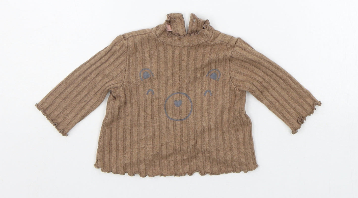 George Baby Brown   Basic T-Shirt Size Newborn