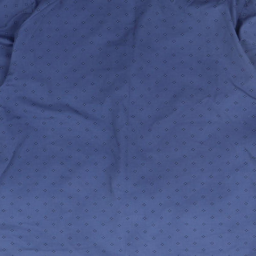 Marks and Spencer Mens Blue Geometric   Button-Up Size M