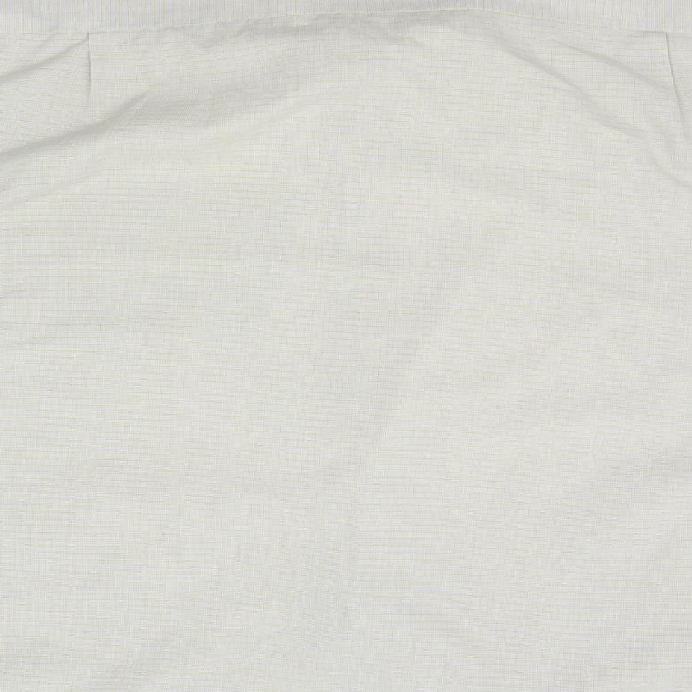 Outdoors scene Mens Grey Striped   Button-Up Size L