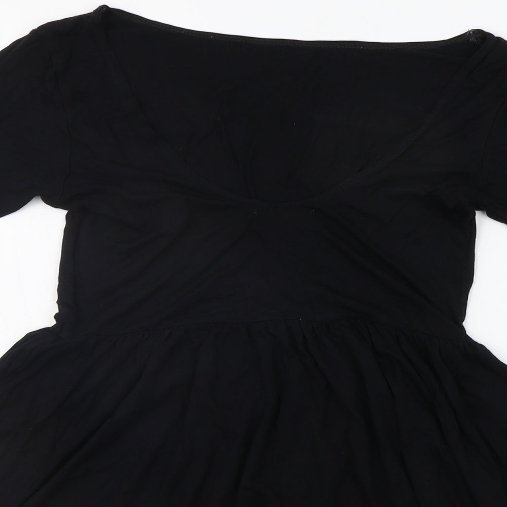 Topshop Womens Black   Fit & Flare  Size 10