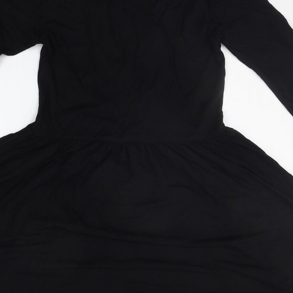 Topshop Womens Black   Fit & Flare  Size 10